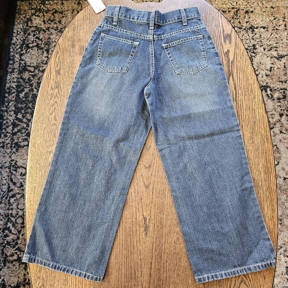 Gap Super Loose Dark Wash Straight Cut Jeans Size Boy's 7 NEW